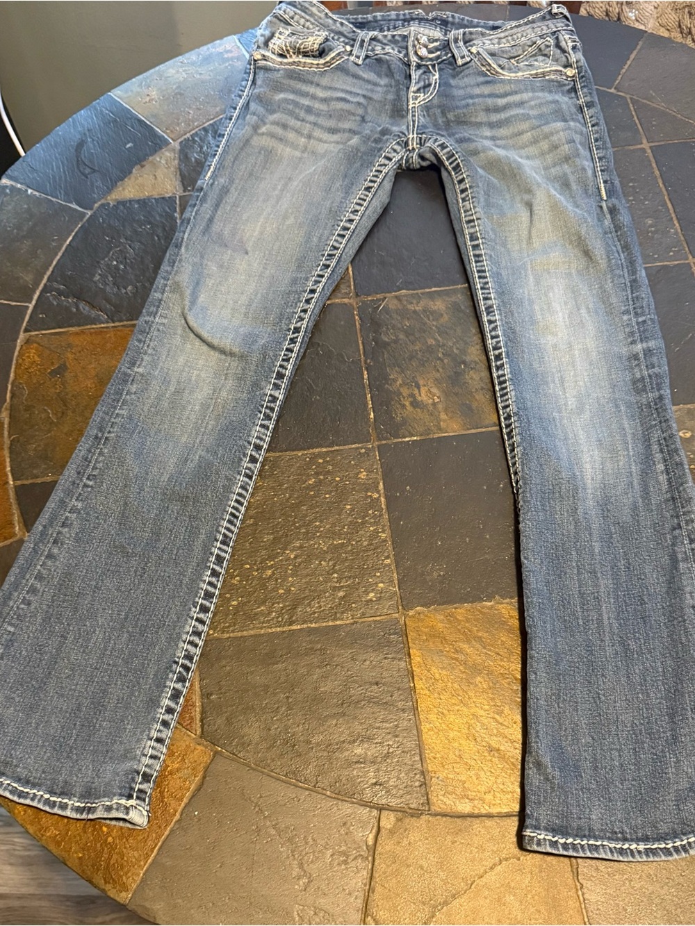 Vigoss Women's Boot Cut Jeans - Faded Blue